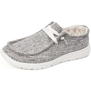 BENEKER Women's Loafers Slip On Low Top Sneakers Casual Boat Shoes Comfortable Walking Flats Breathable Canvas Shoes 6