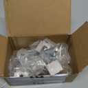 4PCS Silver Aluminum J Hook Toolbox Tie Downs  Truck Tool Box Mounting Kit for Pickup Bed  Heavy-Duty Tie Down Clamps with Hardware