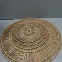 CHI AN HOME Wicker 23 Inch Jute Wall Decor Baskets, Set of 6 Extra Large Woven Jute Wall Plates, 23",21",15",13",12,10", Decorative Baskets for Wall Arts, Wall Hanging for Bedroom, Living Room, Office