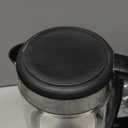 Amazon Basics Electric Kettle with Glass Carafe for Tea and Coffee, BPA-Free, Fast Boiling, Auto Shut-Off, Boil-Dry Protection, Water Level Indicator, 1.7 Liter, 1500W, Black and Silver (1.8 Quarts)