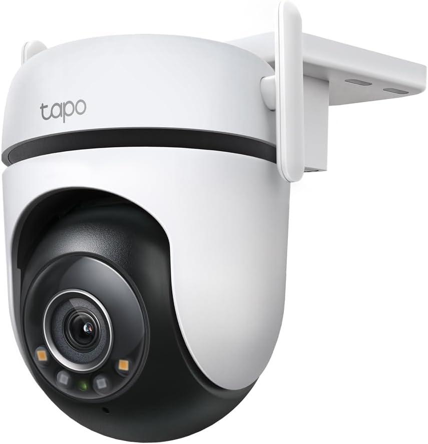 TP-Link Tapo 2K QHD Outdoor Pan/Tilt Wi-Fi Security Camera, 360° View, Motion Tracking, Color Night Vision, Free Person/Vehicle/Motion Detection, Cloud & SD Card Storage, 24/7 Recording, Tapo C520WS
