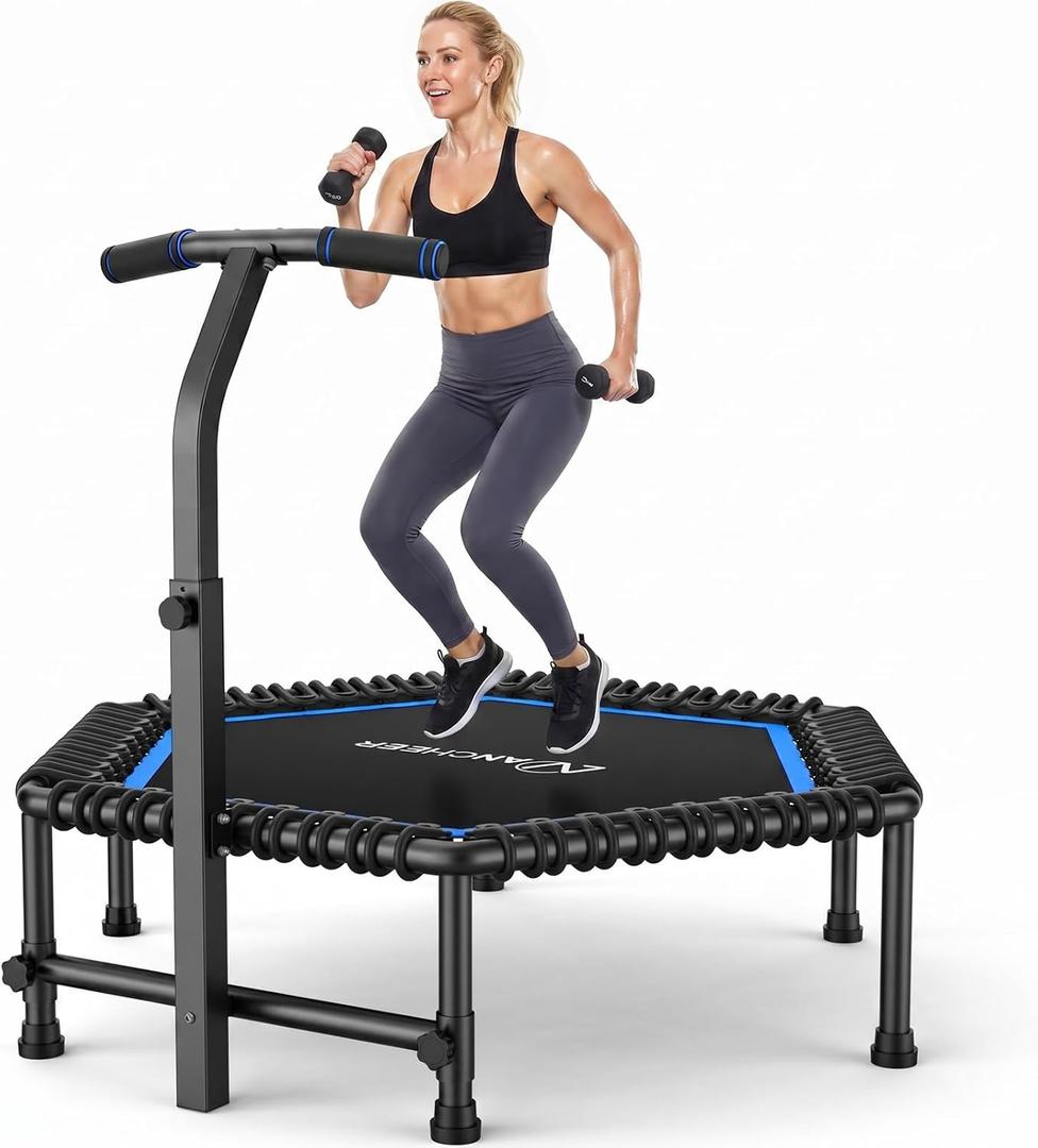 ANCHEER 50" Trampoline - Rebounder Trampoline for Adults with Bungees