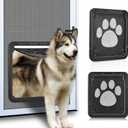 Ownpets Dog Screen Door, Inside Door Flap 12x14x0.4 Inch, Lockable Pet Screen Door, Magnetic Self-Closing Screen Door with Locking Function, Sturdy Screen Door for Dogs Cats