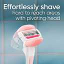 Gillette Venus ComfortGlide White Tea Women's Razor, Handle + 4 Blade Refills