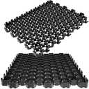 Vodaland Permeable HexPave System - Grass & Gravel Pavers - 100% Recycled PPE Plastic, Handles 27,000 lbs, 1" Depth, 65 s.f / 22 Units