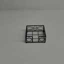 Boston International Wave Design Holder, Cocktail Napkin Caddy, Black