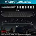 4" Nerf Bar Replacement Pads with 6 Holes, 24" X 4" Non-Slip Replacement Step Pad Compatible with Popular 4" Oval Tube Nerf Bars, 4 Pack. Easy InstallationVerify Tube Size & Hole Spacing!