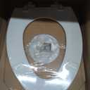 Mayfair Cassel Slow Close Toilet Seat, Easy Clean, Non Slip Premium Wood Seat, Easy Install, Made in USA, Elongated, White