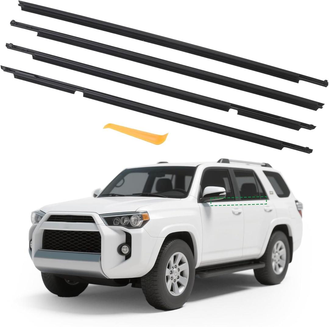 Car Window Weather Stripping for Toyota 4Runner 2010-2021