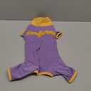 T'CHAQUE Sticky Hair Cat Onesie Pajamas, Soft Long Sleeve Cat Clothes, Anti-Shedding, Surgery Recovery Suit, Wound Protection & Preventing Licking, Kitten Sweaters for Male & Female, Purple-M