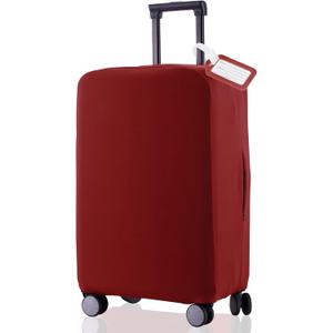 RainVillage Travel Luggage Cover - Scratch-Resistant Fit 19-31 Inch Suitcase Protector, Claret (SX 22-23 inch)