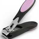 Dream Cut Nail Clipper, Toenail Clippers, Chrome Plated, Stainless Steel, Sharp, Sturdy, Comfort Grip, Nail Catcher, for Men and Women, Nail Cutter, Trimmer