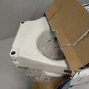 Drive Medical 2-in-1 Raised Toilet Seat with Removable Padded Arms - Elevated Bathroom Safety Support - Secure Locking Attachment - Easy Height Assistance - Durable Construction, Standard Toilets