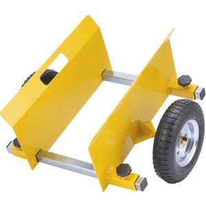 AIWFL Panel Dolly Heavy Duty Door Cart 660LBS Capacity Adjustable Drywall Mover with 8" Pneumatic Wheels Panel Cart for Drywall Sheet Material Handling All Terrain Moving Slab Dolly (Yellow)