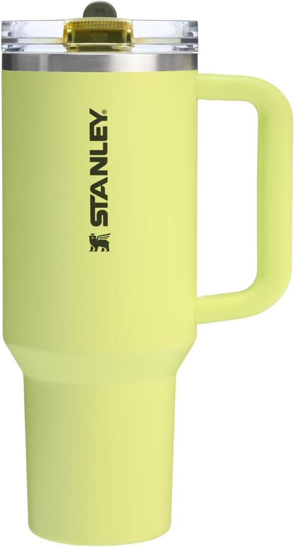 STANLEY Quencher ProTour Flip Straw Tumbler with Leakproof Lid 40 oz | Built-In Straw and Handle | Cup Holder Compatible for Travel | Insulated Stainless Steel Cup | BPA-Free | Prickly Pear