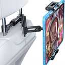 AHK Car Headrest Mount Holder, for iPad Pro/Air/Mini, Tablets, Nintendo Switch, iPhone, Samsung Galaxy/Note, Smartphones, Compatible with 4.5" to 10" Device, 360° Rotation