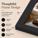 JCJMY 19x25 Picture Frame with 16x22 Mat, Display Photo 16x22 with Mat or 19 x 25 Without Mat, Wall Hanging Large 19 by 25 Poster Frame with Plexiglass, Black