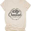 Perhaps You were Created for Such A Time As This Shirt Bible Verse Christian T-Shirt Women Casual Religious Tee Tops, Small