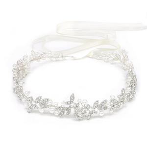 Bridal Headbands Crystal Pearl Hair Vines Bohemian Style Wedding Headpieces For Bride Wedding Hair Accessories (Silver) Bridal Headbands Crystal Pearl Hair Vines Bohemian Style Wedding Headpieces For Bride Wedding Hair Accessories (Silver)