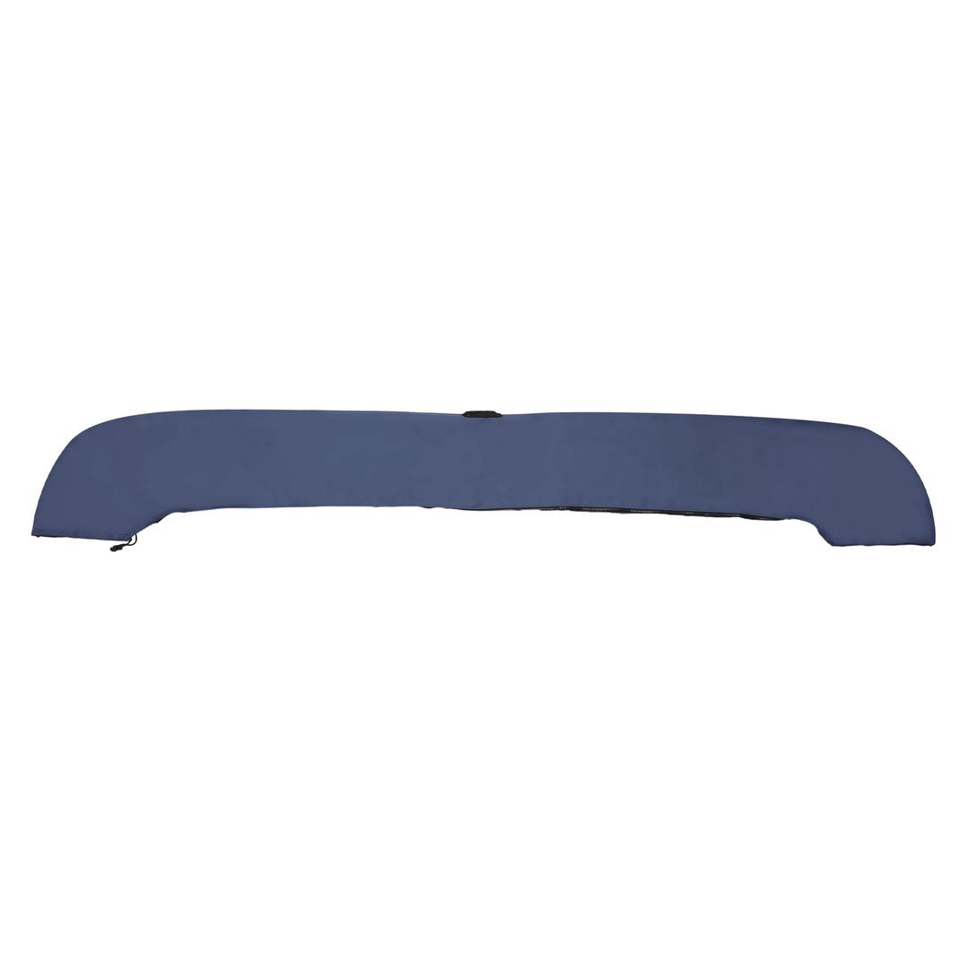 X AUTOHAUX Round Frame Bimini Top Storage Boot Cover with Light Hole Boat Bimini Storage Bag 600D Polyester Canvas Deep Blue 91"-96" Width Universal for 3 Bow 4 Bow