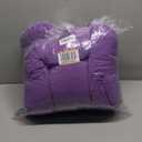 MAGIC ELEPHANT Outdoor Chair Cushions Set of 2, Memory Foam Seat Cushion Pads for Wicker Chair and Patio Furniture, 19 x 19 Inches (Purple)