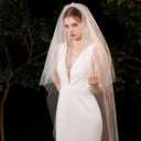 2 tier veils Long veils Wedding Bride Veil Tulle veil Bridal Veils Bachelorette Party Veil for women and bridal