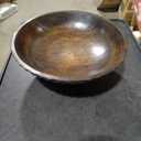 Mango Wood Decorative Wooden Bowl Hand Carved Home Decor for Dining Table Center, Living Room, Kitchen Décor (12" x 12' x 4.75")