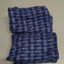 Kevin Textile Outdoor Waterproof Throw Pillow Covers Pack of 2 Weaving Texture Water Resistant Outside Decorative Cushion Covers for Garden Patio Tent Balcony Bench Couch Sofa 16x16 Inch, Navy Blue