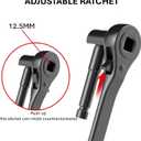 ACCUFINE Winch Bar with Ratchet Winching Bar Ratchets for Straps 24 Inches