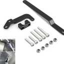 NICECNC Black Rear Subframe Support Arm Compatible with Honda XR650L 1993-2024,Aluminum CNC-machined