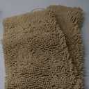 OLANLY Bathroom Rugs 59x24, Extra Soft Absorbent Chenille Bath Rugs, Rubber Backing Quick Dry, Machine Washable Bath Mats for Bathroom Floor, Tub and Shower, Home Decor Accessories, Beige
