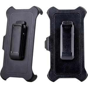 WallSkiN 2 Pack Replacement Belt Clip Holster for Apple iPhone 11 Pro Max OtterBox Defender Series Case | Clip for Belt Holder (Case Not Included) (Black)