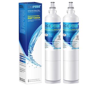 ICEPURE Refrigerator Water Filter Replacement for Bosch Ultra Clarity Pro BORPLFTR50, BORPLFTR55, 12033030, 12028325, 11025825, 11032531, B36CT80SNS, B36CL80ENS, WFC100MF, WFS200MF, RA450022, 2PACK
