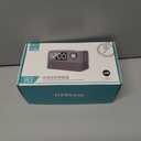 15W Fast Wireless Charger with Bluetooth Speaker and Alarm Clock Radio,4 in1 Wireless Charging Station for iPhone,Android Phones with FM Radio for Bedroom (7inch, Gray)