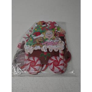 5 Pcs Christmas Train Decorations Yard Signs with Led Lights, Outdoor Lighted Christmas Yard Train Christmas Outdoor Train Decorations for Xmas Holiday Garden Lawn Yard Decorations