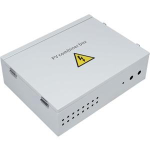 UHXRUY 4-1 LQT-1000V 4 Ways Strings 4 in and 1 Out Solar PV Metal IP65 Waterproof Combiner Box (White)