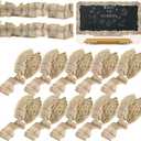 codree 10 Rolls Ruffled Bulletin Board Borders- 2" x 79.2" Burlap Bulletin Board Trim- DIY Ruffled Burlap Decorative Border Trims Crafts for School Classroom Office Farmhouse Decoration (Total 792")