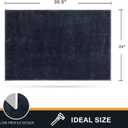 PURRUGS Dirt Trapping Door Mat 24" x 35.5", Non-Slip Machine Washable Entryway Rug, Dog Doormat, Indoor Front Door Mat, Super Absorbent Entry Rug for Muddy Shoes & Paws, Navy Blue