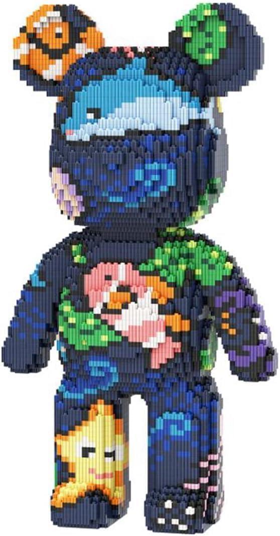 Teddy Blocks Bear Micro Building Blocks Set (6880 Pieces) Underwater World Brick with Storage Drawer, Gift for Adults and Kids