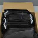Kacctyen 100 Pcs Insulated Take Out Bags Bulk 9.5 x 6 x 9.5 in Thermal Insulation Food Bag for Coffee, Milk Tea, Hot Cold Food, Delivery Cooler Bag for Catering Restaurant Grocery Picnic (Black)