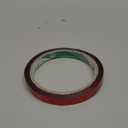 110 Yard Holographic Graphic Tape, Removable without Residue Sparkle Metallic Washi Tape Water/Tear Resistant Metallic Mirror Wrapping for Gift Box DIY Decorations, 3/8 Inch x 55 Yards (2 Rolls, Red)