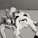 Toulite 4 Pcs Cute Plush Funny Animal Hats Funny Winter Hats with Delicate Animal Ear Straps