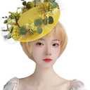 Sup-Coente Fascinators For Women Tea Party Hats Church Halloween Headwear