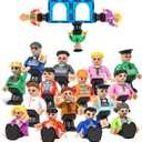 Magnetic Figures Community Set of 15 Pieces - Play People Perfect for Magnetic Tiles Building Blocks - STEM Learning Toys Children – Magnet Tiles Expansion Accessories Pack