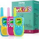 Obuby Toys for 3-12 Year Old Boys Walkie Talkies for Kids 22 Channels 2 Way Radio Gifts Toys with Backlit LCD Flashlight 3 KMs Range Gift Toys for Age 3 up Boy and Girls to Outside , Hiking, Camping, 3 Pieces