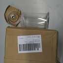 Healifty Glass Specimen Bottle 4.7 Inch Clear Round Sample Jar with Lid Reusable Chemical Container for Lab and Industrial Use