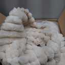 Bedsure ComfyFleece Cute Dog Bed for Small Medium Dogs - Washable Furry Puppy Beds, Rectangle Orthopedic Corduroy Fleece Pet Beds with Removable Zipper Cover, 25x21x7inches, Cream