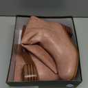 Women's Knee High Boots Square Toe Chunky Block Heel Long Boots for Women Comfortable Slip on Low Heel Womens Riding Boot. (8, Pink1)