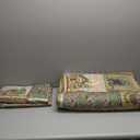 Moose Bear Quilt Set Full/Queen Size Rustic Cabin Bedding Set Reversible Quilts Home Lodge Bedspread Coverlet Wildlife Bears Pine Tree Bedding Woodland Plaid Patchwork Quilted Bed Spread Country Decor