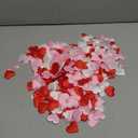 600 Pcs Valentine Heart Confetti Sponge Heart Confetti for DIY Crafts Sponge Love Shaped Petals for Valentines Day Wedding Bed Table Decoration, 2 Sizes 3 Colors
